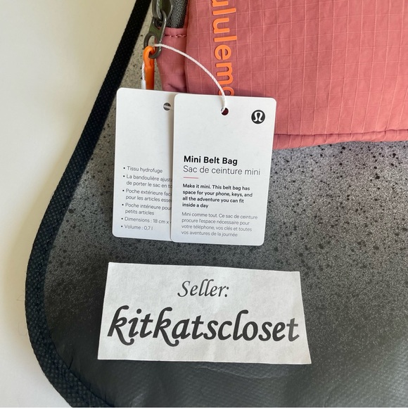 🆕 .7L BRIER ROSE - NWT lululemon mini belt bag - Picture 4 of 15
